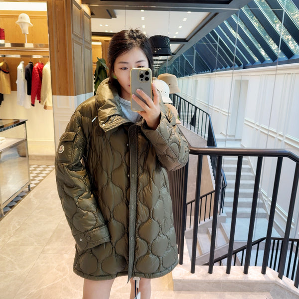 Lombi Hooded Mid-Length Down Jacket