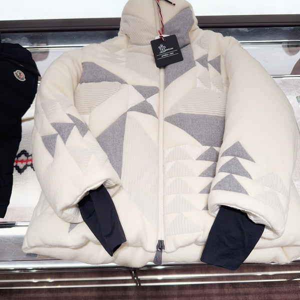 Leutasch Patchwork-Quilted Wool Down Jacket