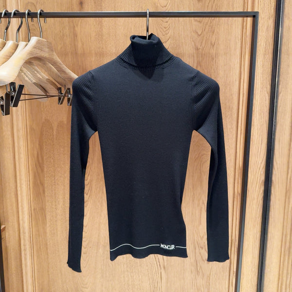 Logo Wool Polo Neck Jumper