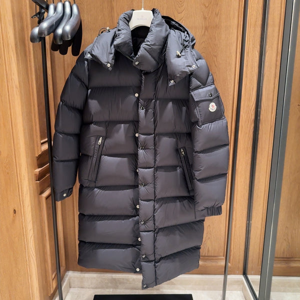 Classic  Hanoverian Hooded Long Down Jacket