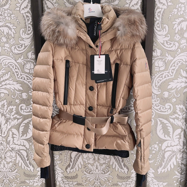 Beverley Hooded Shearling-Trimmed Ski Down Jacket