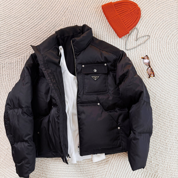 Re-Nylon Cropped Re-Nylon down jacket