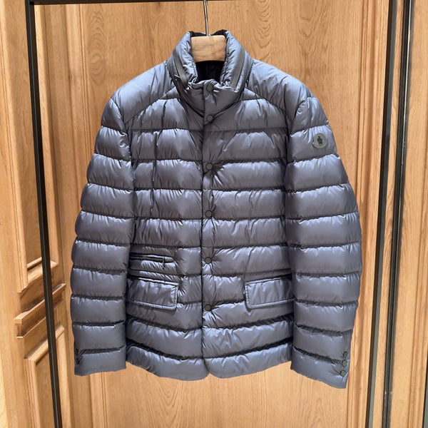 Carrelet Leather-Trimmed Down Blazer