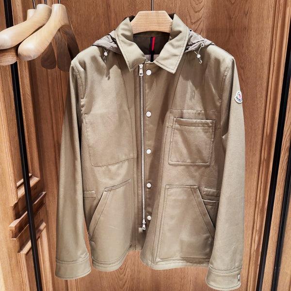 Guerledan Hooded Cotton Shirt Jacket