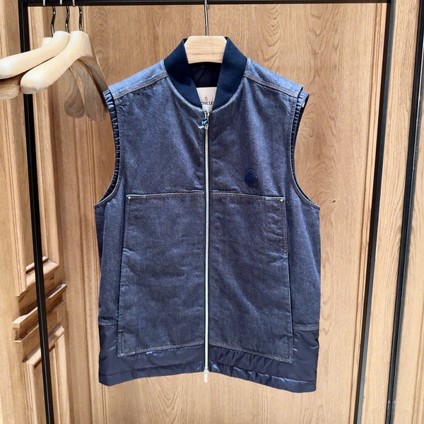 Moncler Ranche Denim Down Gilet