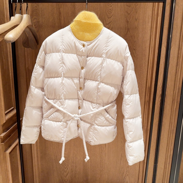 Caramagne Belted Short Down Jacket