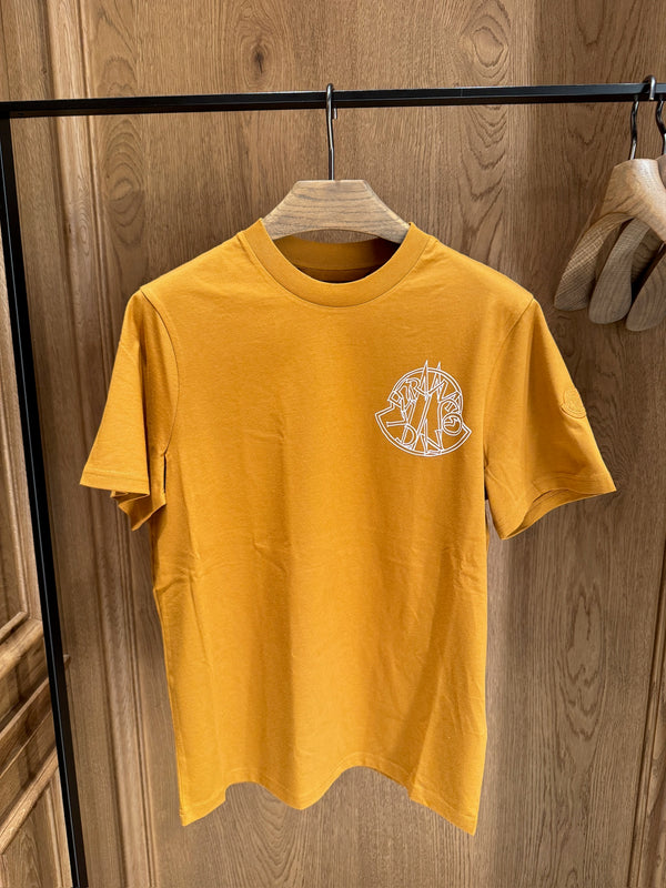Overlapped Logo Cotton T-Shirt