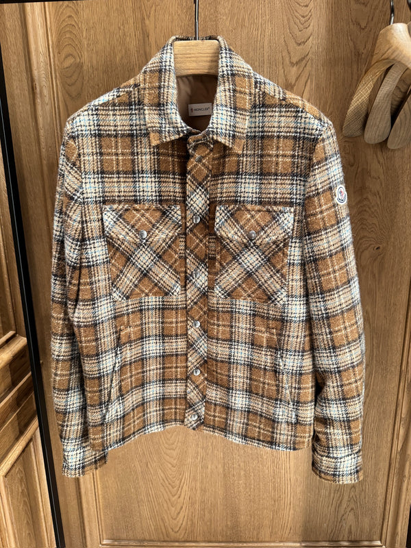 Checked Wool Shirt Jacket