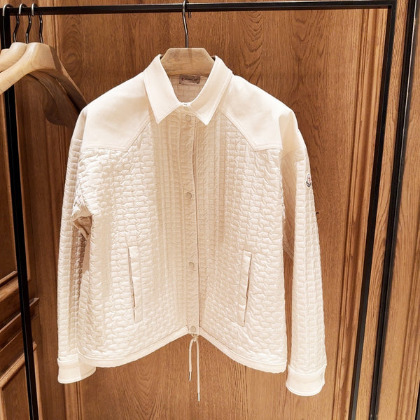 Square-Quilted Padded Shirt