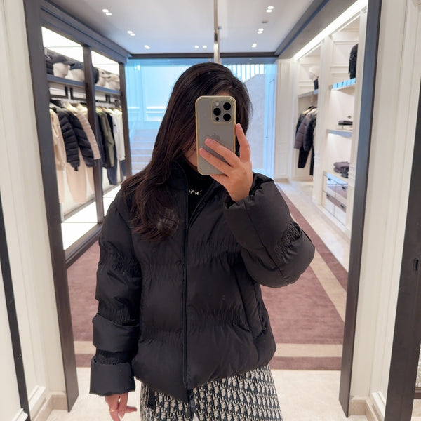 Ravignan Gather-Quilted Short Down Jacket