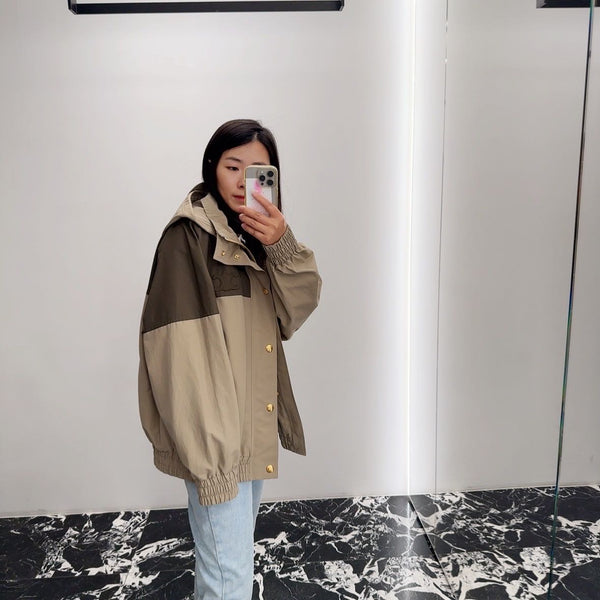 Celine women's triomphe windbreaker in nylon RV0EV230J.02BG