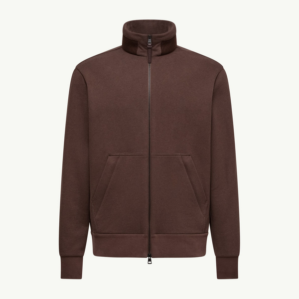 Moncler Cotton & Cashmere Zip-Up Sweatshirt